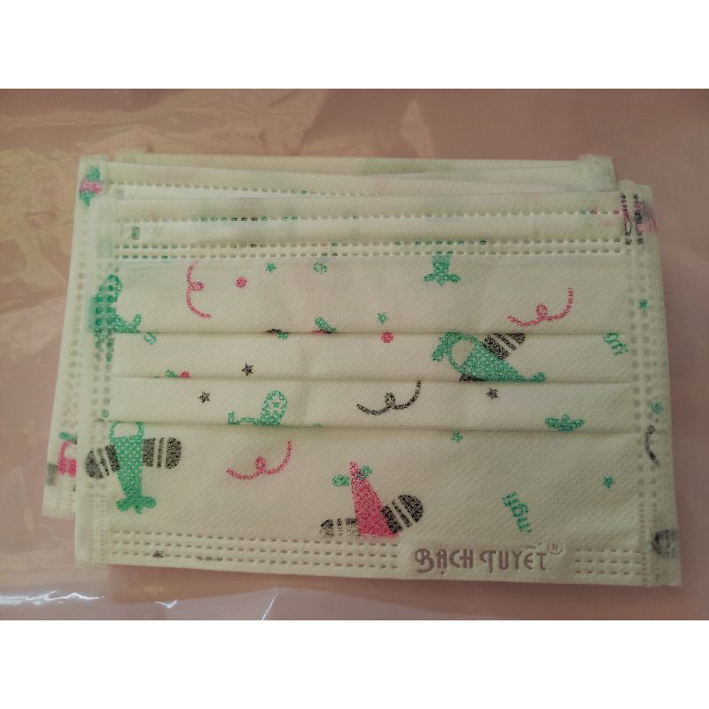 Khẩu  trang  y tế BBT trẻ  em  3 Lớp hộp  30 cái.