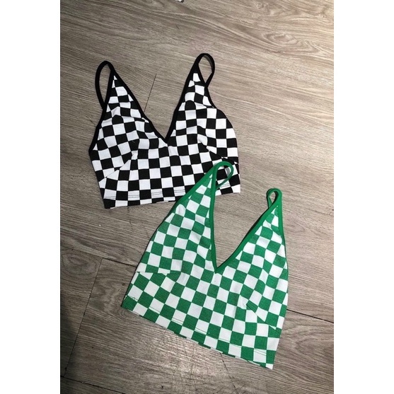Áo kiểu Caro bra Checked Board Siêu hot