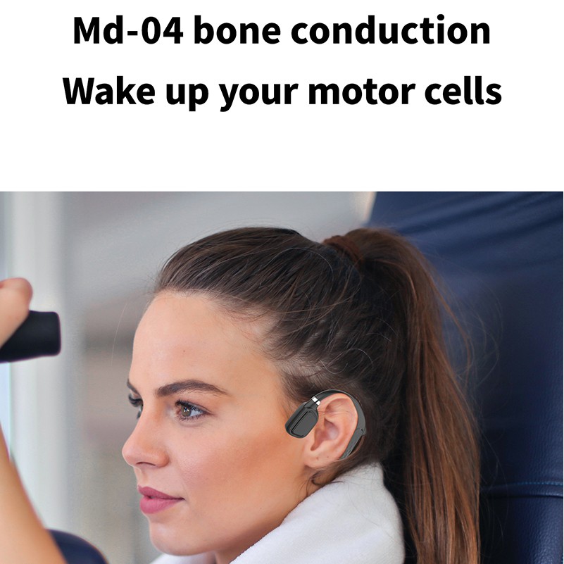 VG09 Tai nghe kỹ thuật số không dây bluetooth dẫn truyền xương với micrô stereo tai nghe thể thao chống thấm nước
