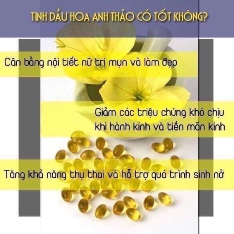 Viên uống tinh dầu hoa anh thảo Đức 100v