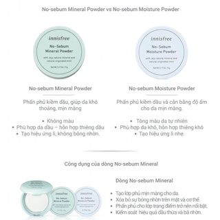 Phấn Phủ Innisfree Kiềm Dầu No Sebum