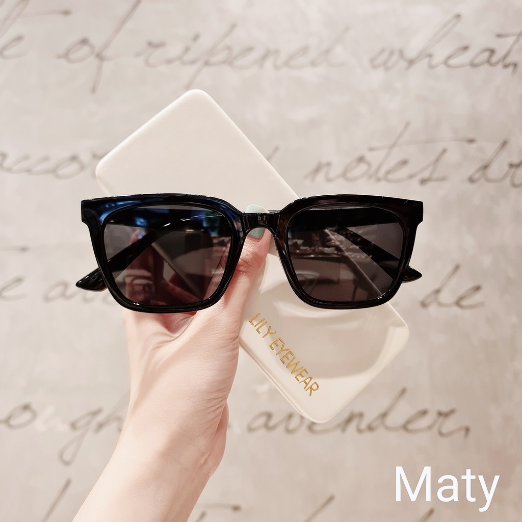Kính râm nam nữ LILYEYEWEAR mắt vuông chống tia UV400 nhựa cao cấp thời trang bst hè maty