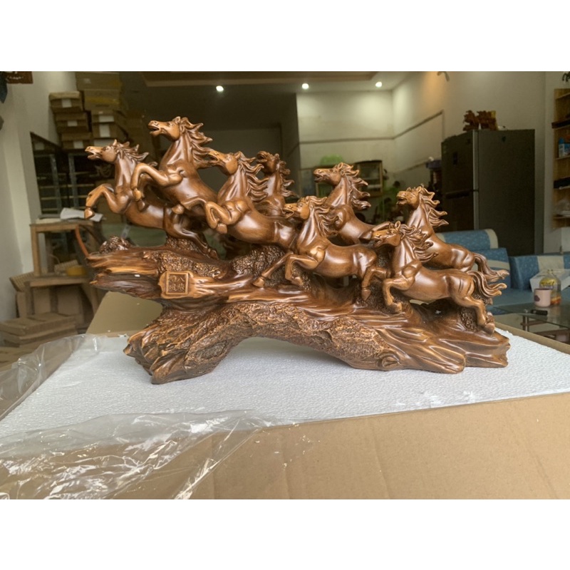 TƯỢNG GỖ BÁT MÃ TRUY PHONG