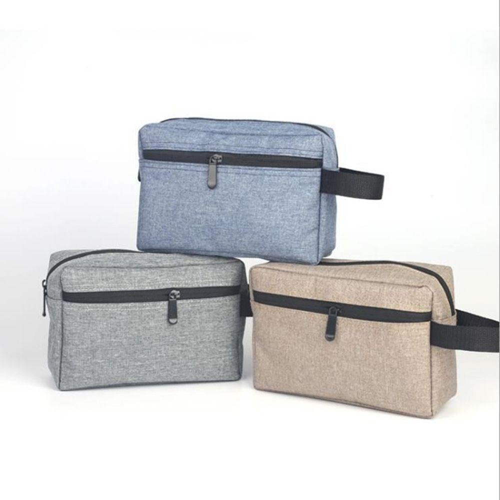Túi Đựng Mỹ Phẩm BACK2LIFE Cỡ Lớn Bằng Nylon Màu Trơn Thời Trang Vintage