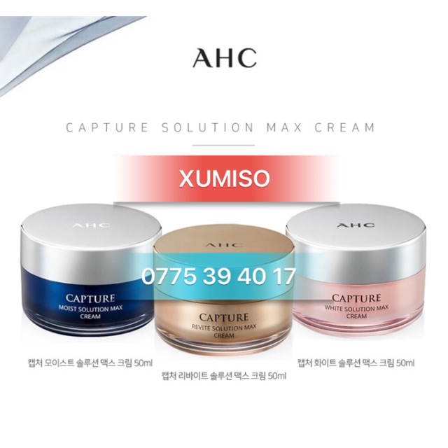 Kem dưỡng AHC CAPTURE SOLUTION MAX CREAM