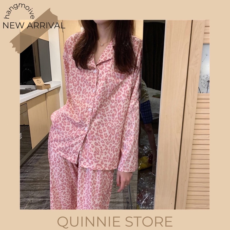 Bộ Quần Áo Ngủ Pyjama Style Ulzzang, Set Đồ Ngủ Hoạ Tiết Bò Sữa Ngựa Vằn Kẻ Caro Hothit
