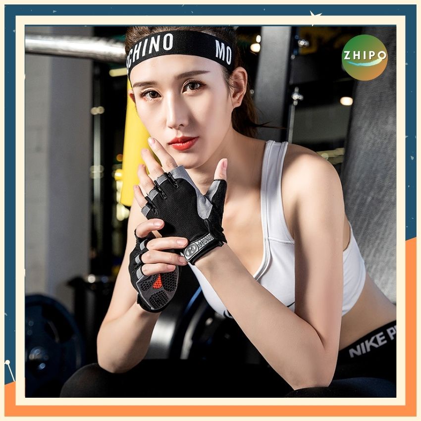Găng Tay Tập Gym Thể Thao Nam Nữ Chuyên Dụng Lót Silicon Thông Thoáng Chống Bám Mồ Hôi Tay