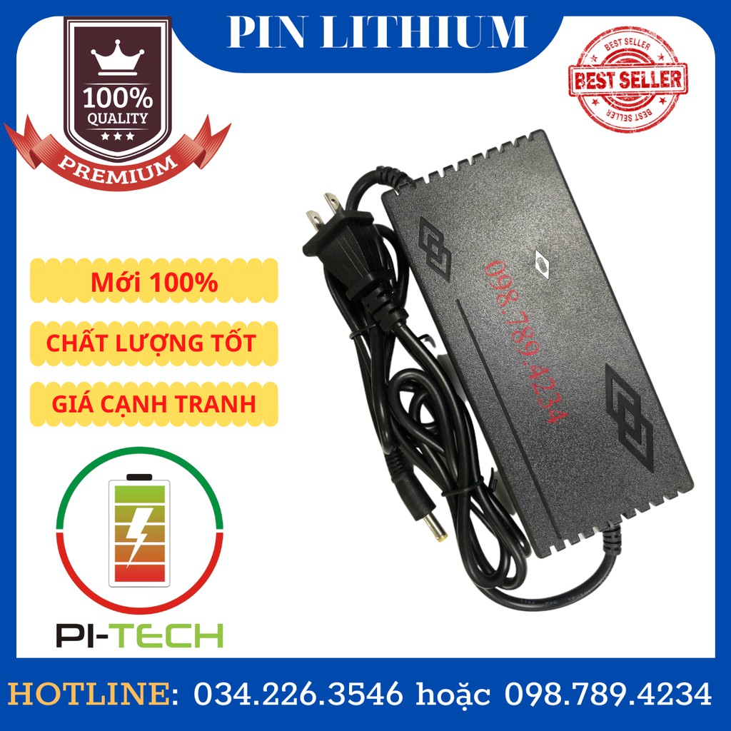 sạc pin lithium 14,6V-5A (có quạt làm mát)