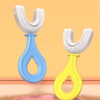 Bàn Chải Đánh Răng Cho Bé - Bàn Chải Đánh Răng Trẻ Em Hình Chữ U - Silicon Siêu Mềm Cho Bé Từ 1,5 Tuổi