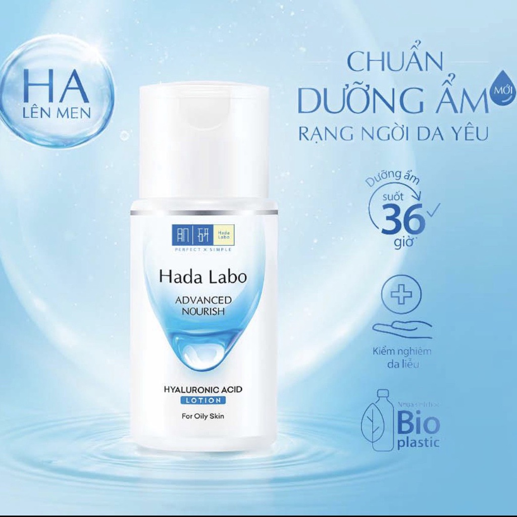 Bộ 3 món sản phẩm dưỡng ẩm da Hada labo Advanced Nourish 100ml