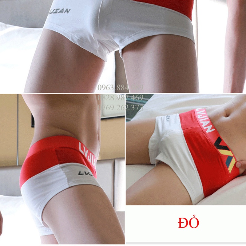 Quần ngủ nam LV.01 dạng đùi chất cotton phối màu đẹp, trẻ trung cho anh em- ẢNh, video shop làm
