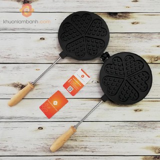 Khuôn bánh kẹp tàn ong 5 trái tim
