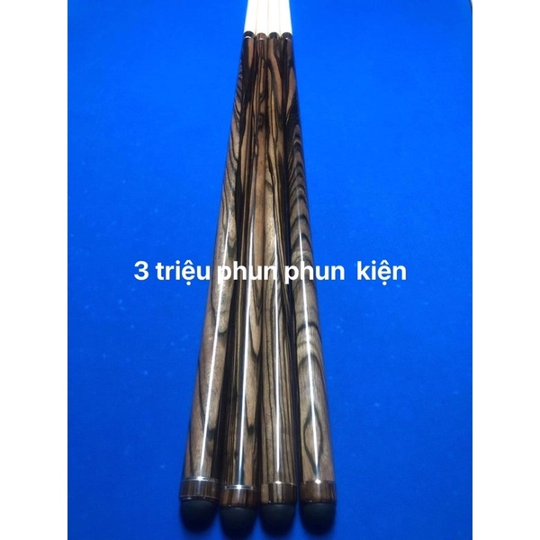 cơ bida gỗ mun hoa tự nhiên