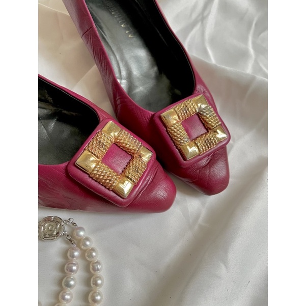 Giày bệt vintage mũi nhọn/size 37/230mm