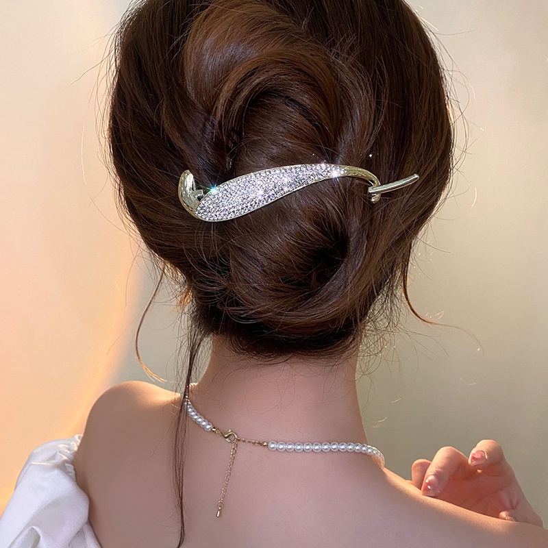 Kẹp Tóc Đính Đá Ngọc Trai Nhân Tạo Thời Trang