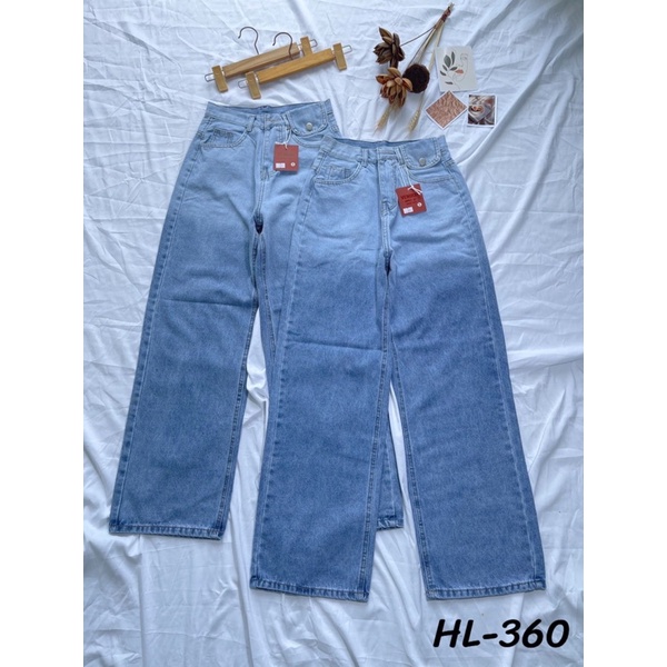 Quần jean baggy ống xuông rộng phong cách nổi bật Full Zize SML