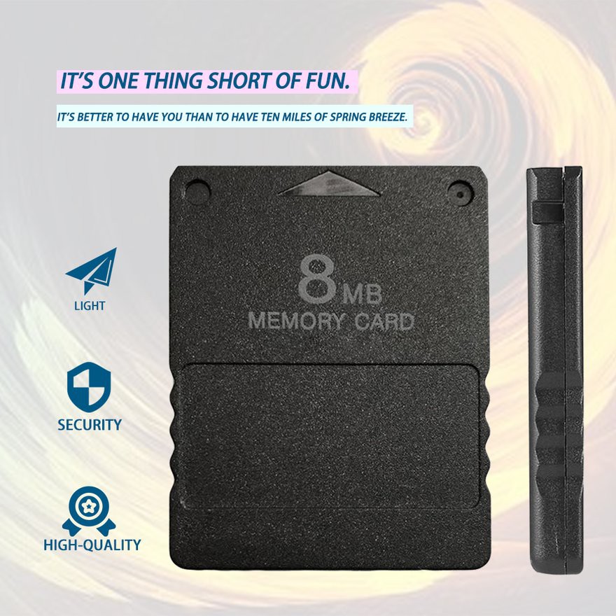 Thẻ Nhớ 8mb Cho Ps2 Playstation 2 Ps 2 Black