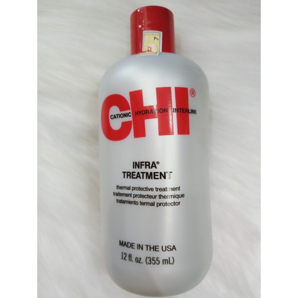 Dầu xả dưỡng tóc phục hồi tóc khô và hư tổn CHi Infra Treatment Thermal Protective Treatment 355ml