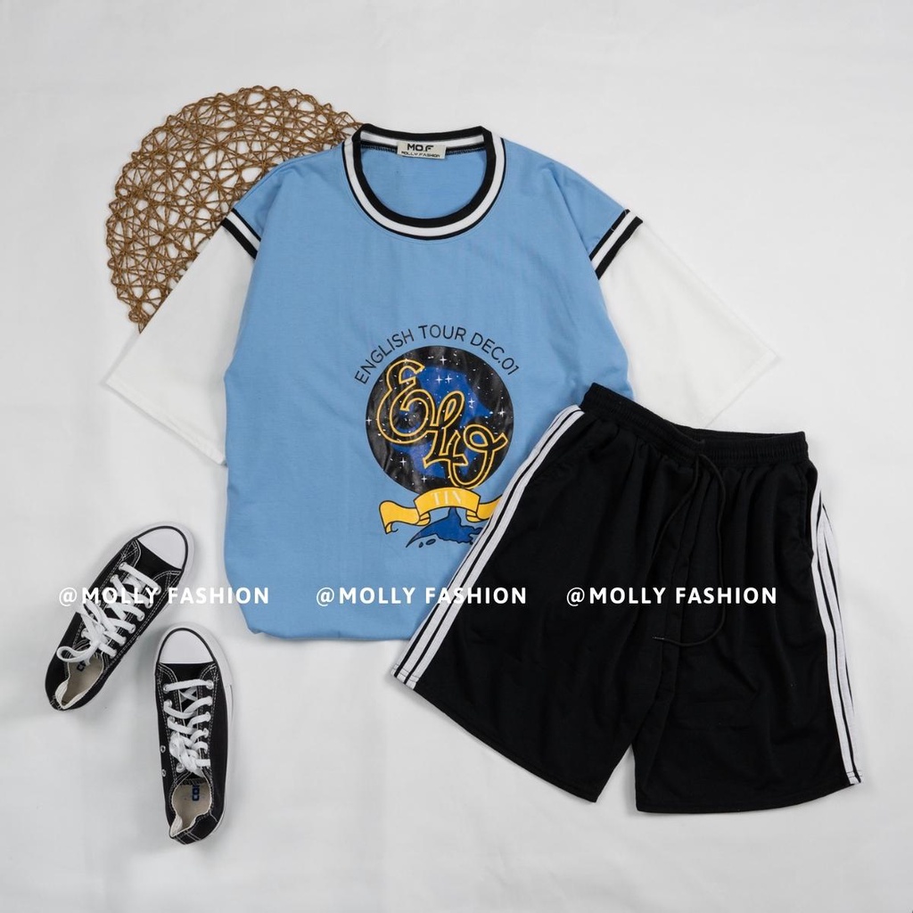 Set đồ bộ Bóng rổ ❤️ Bộ mặc nhà BÓNG RỔ QUẦN 3 SỌC NHIỀU MẪU Freesize nam nữ Molly Fashion