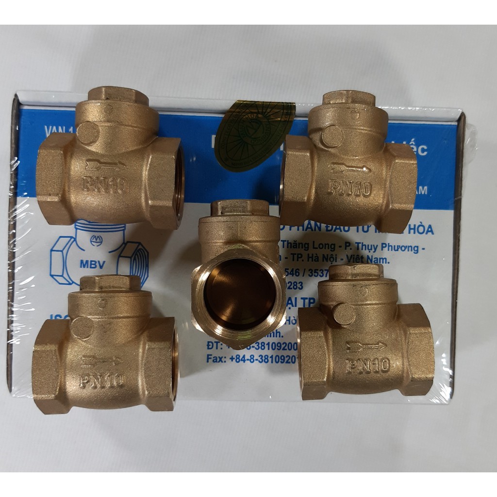 Van nước 1 chiều loại MBV và MI lá đồng phi 27 Minh Hoà