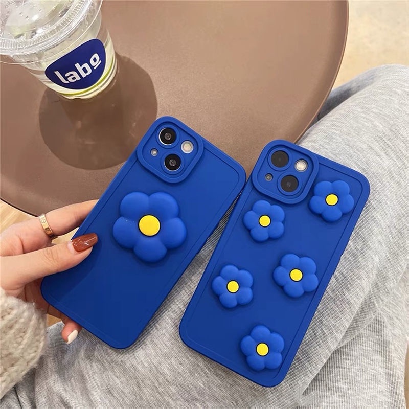 Ốp điện thoại silicon hình hoa 3D thích hợp cho iPhone 12 13 11 Pro Max X Xs Max Xr 7 8 Plus