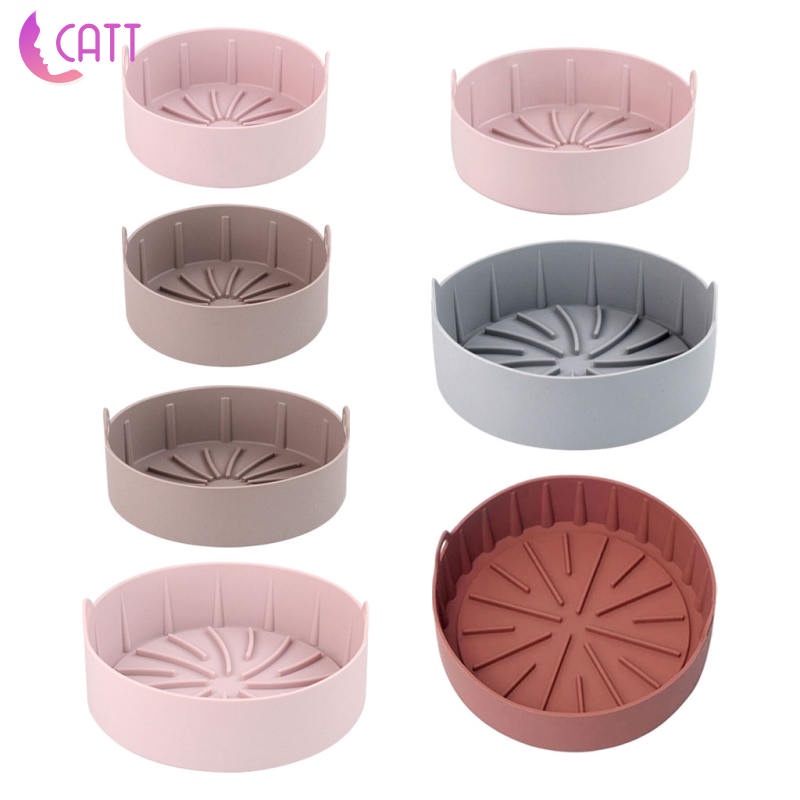 Nồi Chiên Không Dầu Hình Tròn Bằng Silicone An Toàn Thực Phẩm Cho Lò Vi Sóng Pizza 1