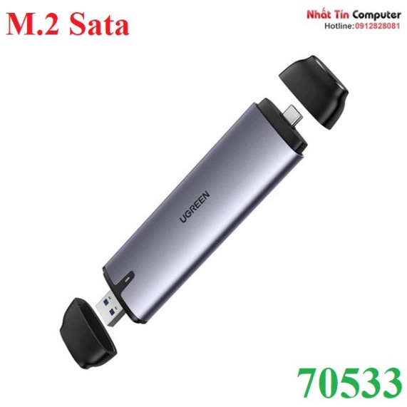 Vỏ đựng ổ cứng SSD M.2 Sata/NVME B-Key & M+B Key 2280/2260/2242/2230 tốc độ 6Gbps 10Gbps Ugreen - Phân Phối Chính Hãng