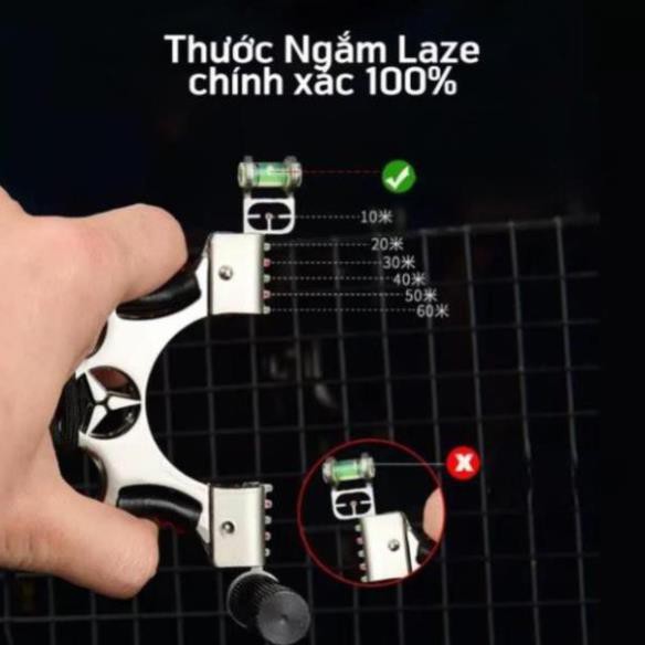 Ná Cao Su MERCEDER Có Đèn LAZER COMBO ĐẦY ĐỦ
