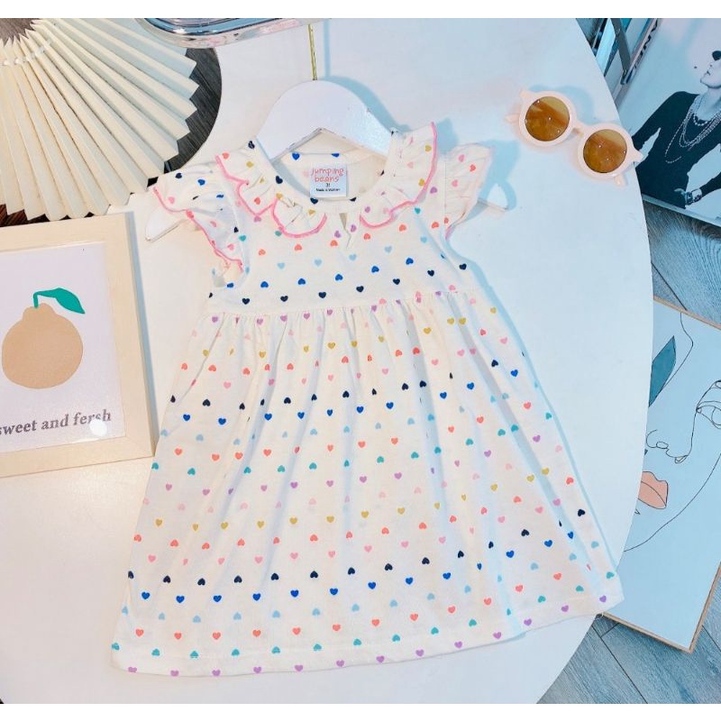 |FAMARAL1 giảm 10k cho đơn 50k|Váy bé gái cánh tiên chất cotton co dãn đẹp mát