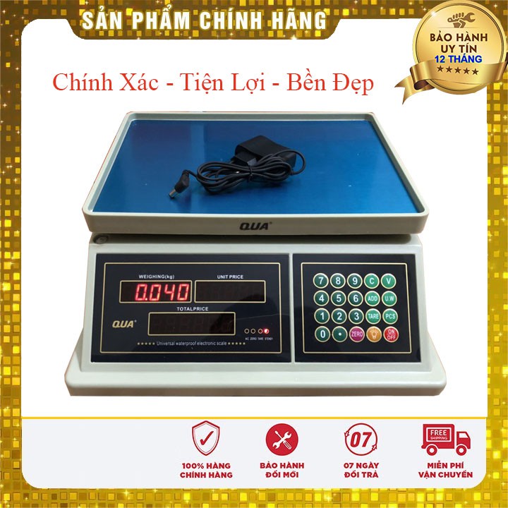 [Rẻ Nhất] CÂN ĐIỆN TỬ TÍNH TIỀN - 30KG CHỐNG NƯỚC - QUA 832