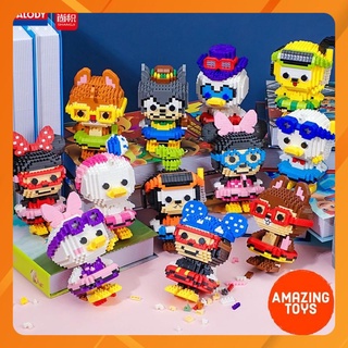 Bộ 12 mô hình lắp ráp Disney Pool Party 12cm