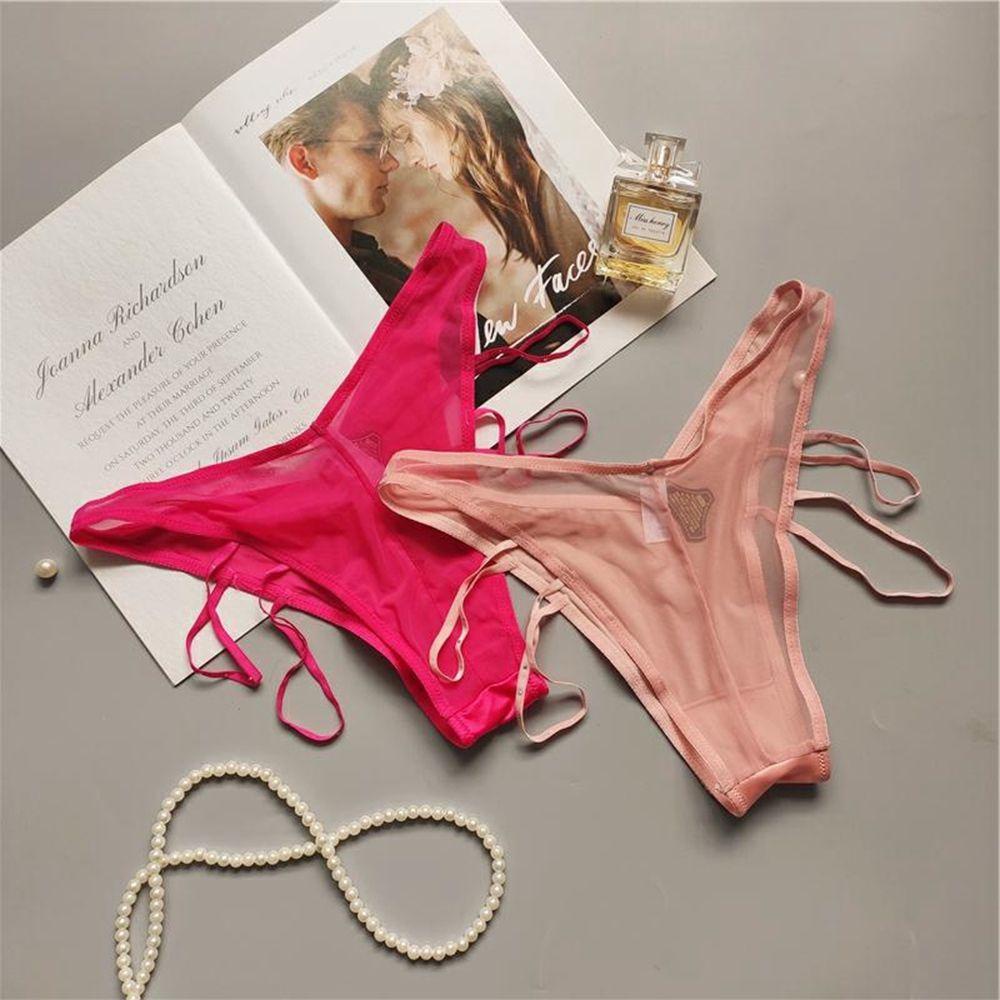 MOCHO Quần Lót Cotton Đính Đá Phong Cách Quyến Rũ Dành Cho Nữ