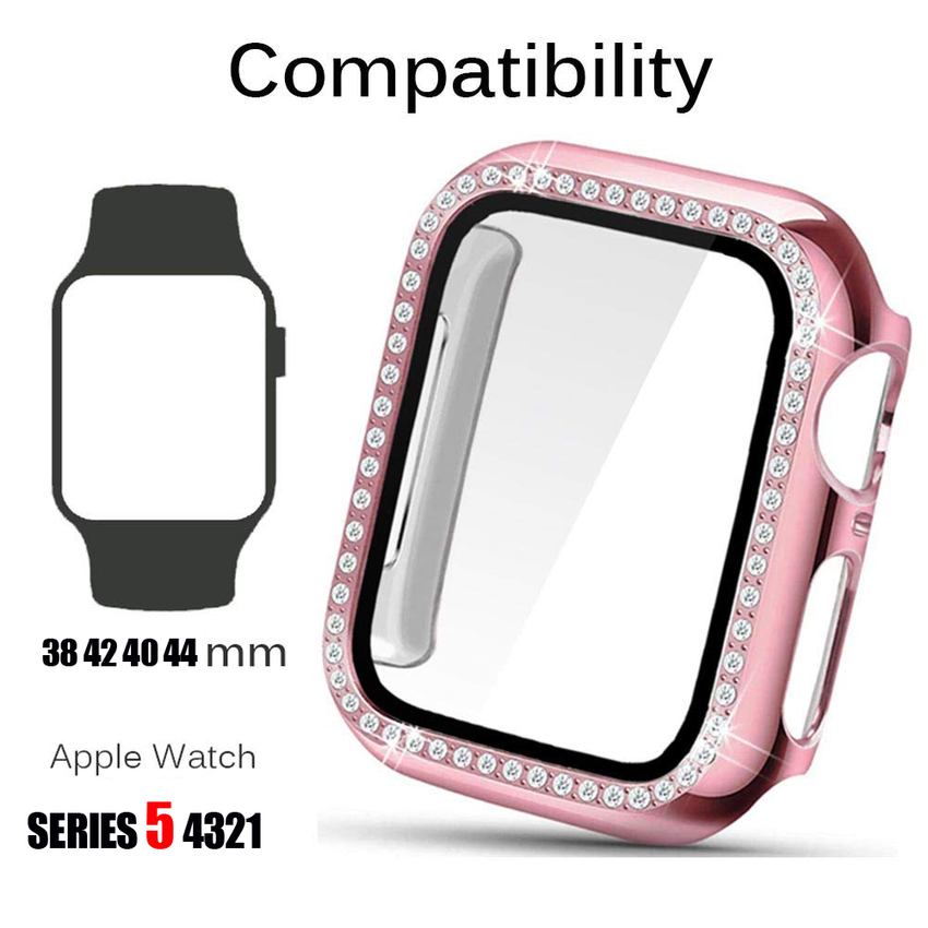 Ốp Bảo Vệ Mặt Đồng Hồ Apple Watch Series Se 6 5 4 3 2 1 Iwatch 44mm 40mm 42mm 38mm Và Phụ Kiện