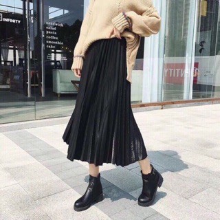 Chân váy xếp li xòe dáng dài quảng châu xinh xắn | BigBuy360 - bigbuy360.vn