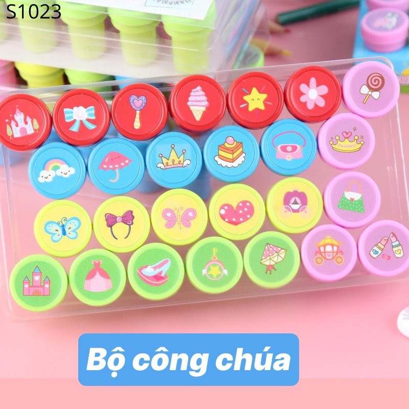 Bộ 26 con dấu sticker cho bé S1023