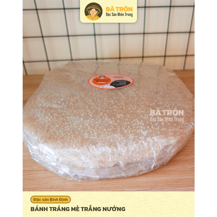 [Nguyên Gốc Bình Định]_Bánh Tráng Mè Trắng Nướng_DÀY THƠM MÈ