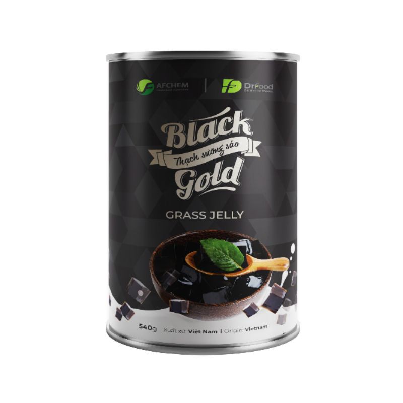 Grass jelly-THẠCH SƯƠNG SÁO BLACK GOLD (Lon 540g)