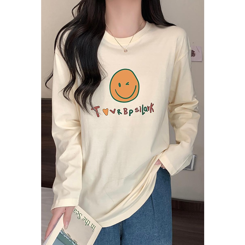 NRVP Áo Thun Nữ Dài Tay Thời Trang Hàn Quốc 2023