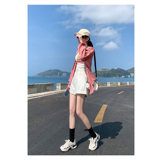 [SALE HÈ] Quần Short Jeans Nữ Cạp Cao Dáng Chữ A, Quần Bò Đùi Ngắn Cúc Xanh Trắng Đen S01 Hibena | BigBuy360 - bigbuy360.vn