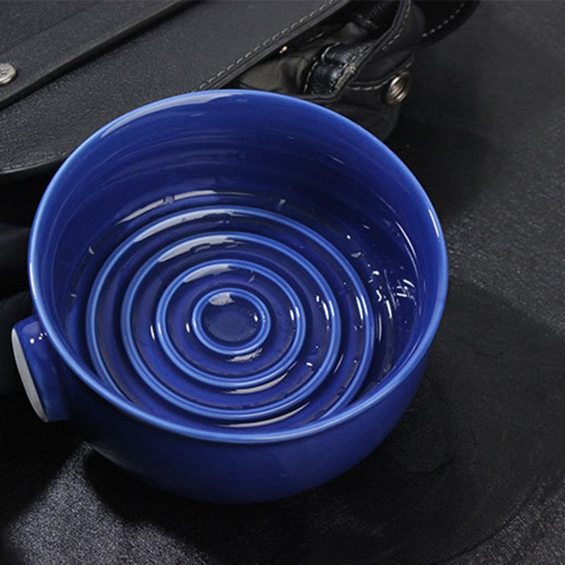 Cốc Sứ Đựng Kem Cạo Râu Miệng Rộng 2 Màu Tùy Chọn YOUYO