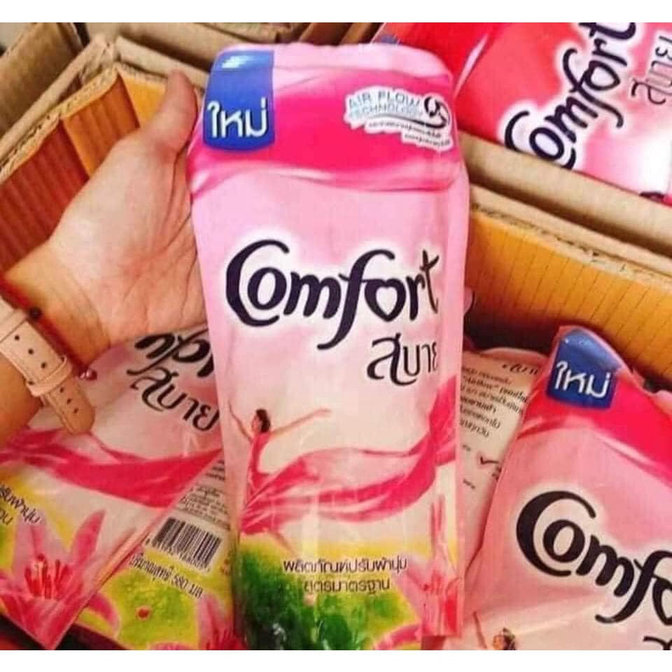 Xả comfor thái, thơm mùi hoa, túi 550ml dùng lâu hết TT65