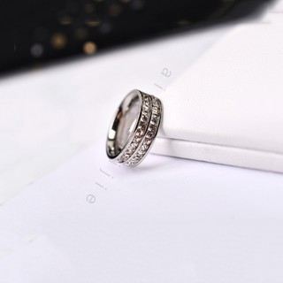 Nhẫn Titan - Double Diamond Line