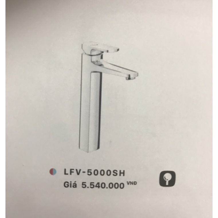 A109/INAX CHÍNH HÃNG/ VÒI CHẬU LAVABO INAX NÓNG LẠNH LFV-5000SH CAO 30cm