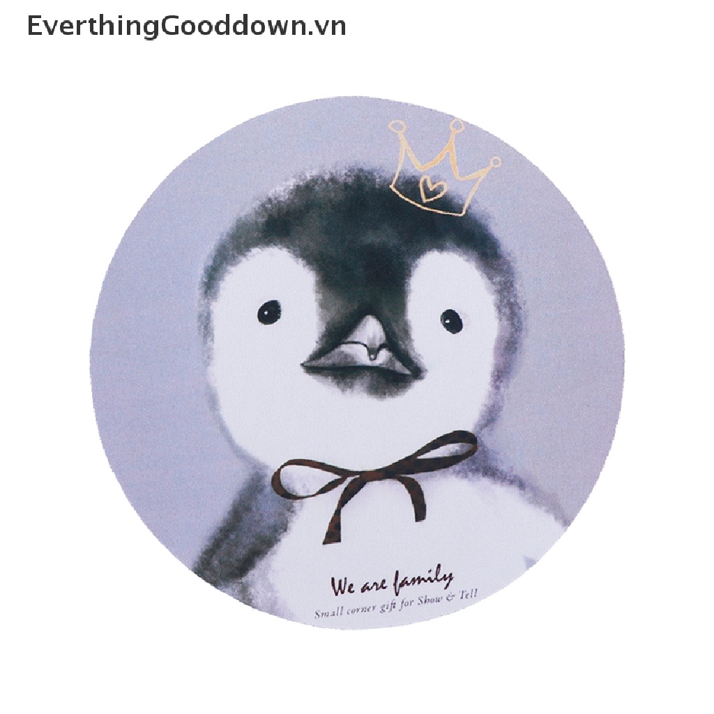 Everthinggooddown 1 Miếng Lót Chuột Cao Su Hình Tròn Chống Trượt Cho Văn Phòng