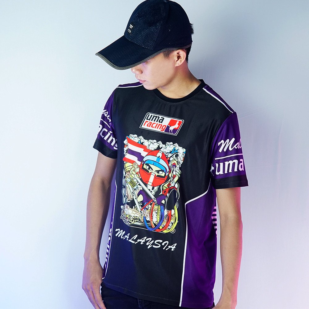 Áo thun nam cao cấp Uma Racing thun cotton