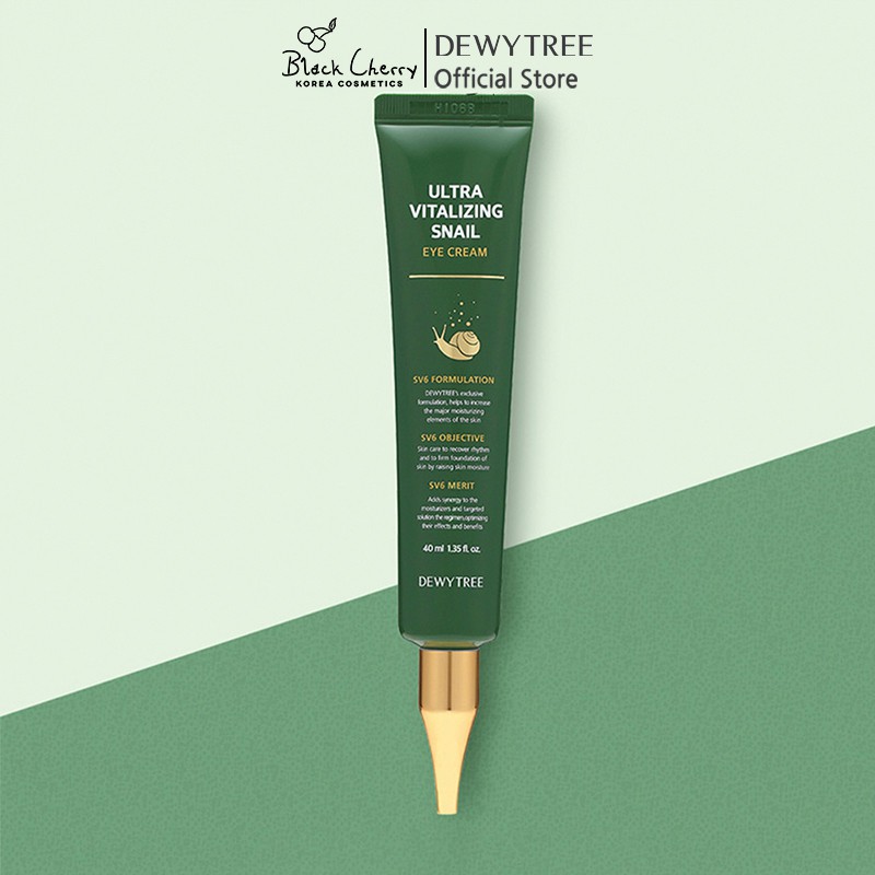 Kem mắt ốc sên chống nhăn và cải thiện quầng thâm Dewytree Ultra Vitalizing Snail Eye Cream 40ml