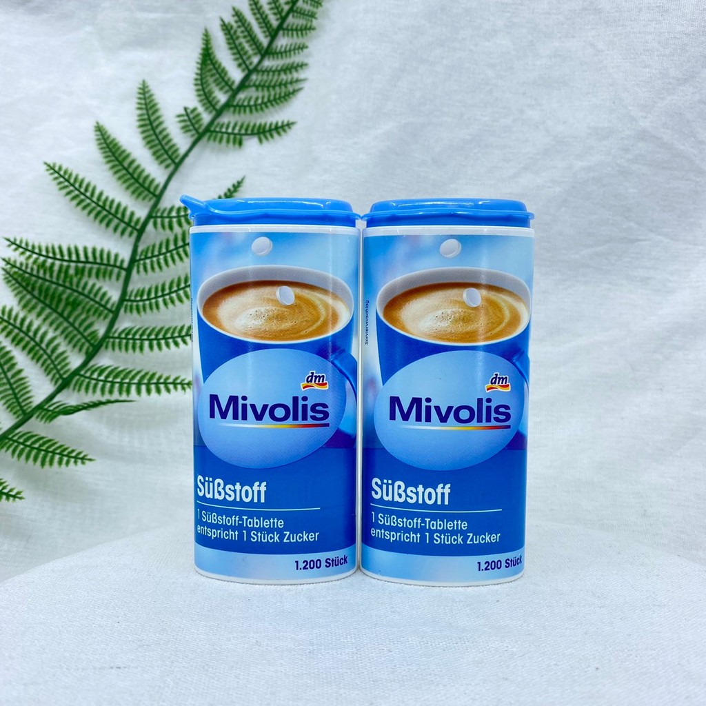 Đường ăn kiêng Mivolis 1200 viên hộp nhỏ tiện lợi