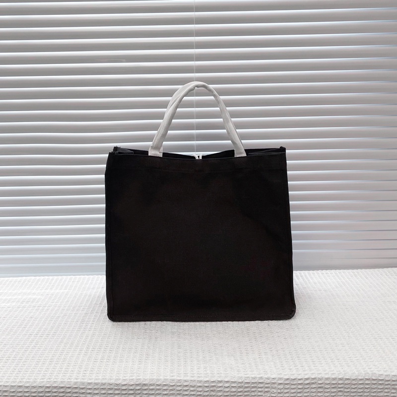 Túi Xách Canvas Cỡ Lớn In Chữ Phong Cách Retro Thời Trang