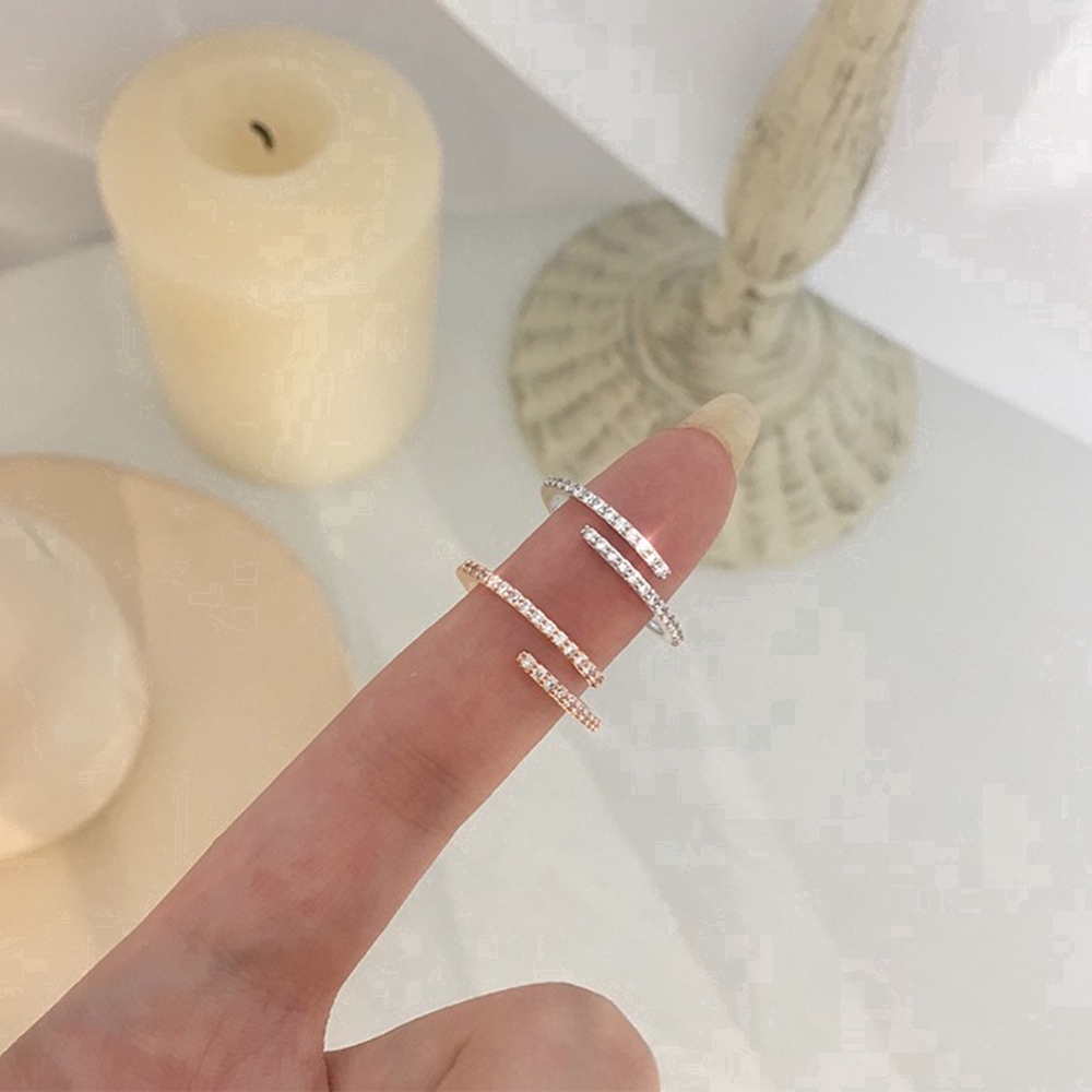 Nhẫn Đeo Tay Đính Đá Zircon Thời Trang Cho Nữ