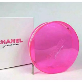 Ví Đựng Son Môi Và Tiền Xu Bằng Nhựa Pvc Màu Hồng Trong Suốt